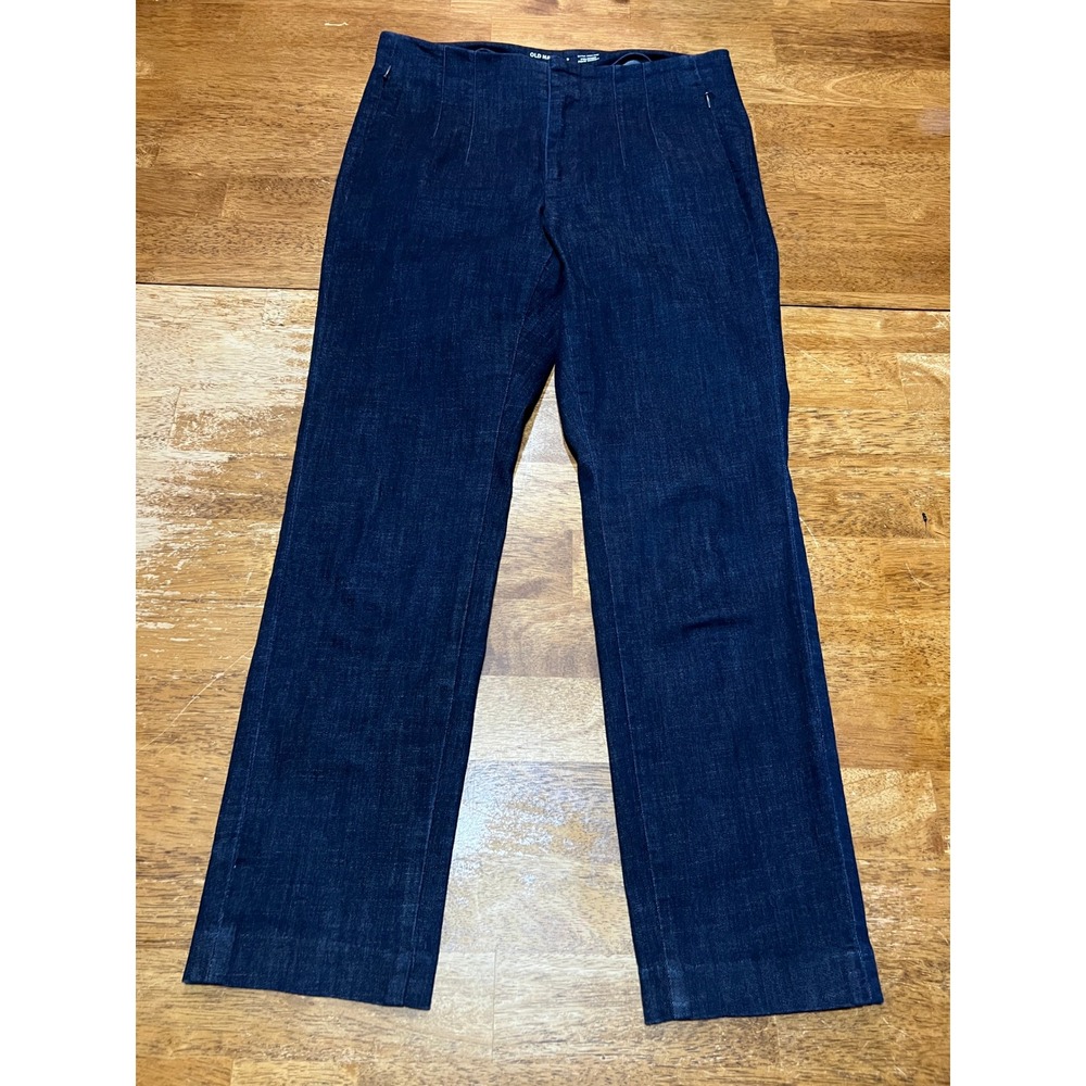 Old Navy Extra High-Rise Polished Pixie Skinny Pants Jeans Size 8 Dark Blue
